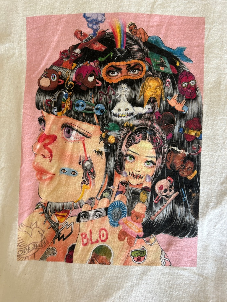 Popkiller Los Angeles Graphic Art T-Shirt White Nwt (No Tags) Size Medium — image 2 of 5